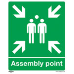 Worksafe SS37P1 Safe Conditions Safety Sign - Assembly Point - Rigid Plastic