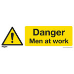 Worksafe SS46V10 Safety Sign Danger Men At Work - Self-Adhesive Vinyl - PK10
