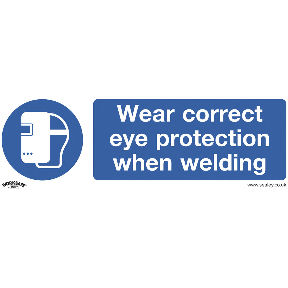 Worksafe SS54P10 Safety Sign Wear Eye Protection When Welding Rigid