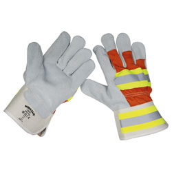 Worksafe SSP14HV Reflective Rigger's Gloves Pair