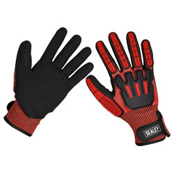 Sealey SSP38L Cut & Impact Resistant Gloves - Large - Pair