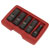 Sealey SX1820 Deep Imp Socket Set 1/2Sq Drive 80mm Double Ended 18.5-22.5mm 5pc