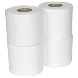 Sealey TOL40 Plain White Toilet Roll - Pack of 4 x 10 (40 Rolls)