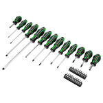 Sealey AK4370HV Premier GripMAX Screwdriver & Bit Set 33pc - Hi-Vis Green