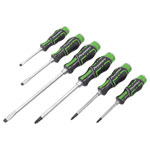 Sealey AK4940HV Premier Hammer-Thru Screwdriver Set 6pc - Hi-Vis Green