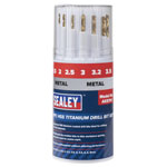 Sealey AK5701 HSS Titanium Drill Bit Set 11pc