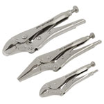 Sealey AK6876 Premier Locking Pliers Set 3pc