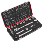Sealey AK7921 Premier Platinum Socket Set 3/8Sq Drive 31pc