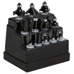 Sealey AK9912 Shank Router Bit Set 1/4 12pc