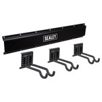 Sealey APHKIT11 Wall Mounting Sports Equipment Hook Storage Rail