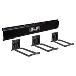 Sealey APHKIT7 Wall Mounting 3 Closed End Hook Storage Rail