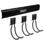 Sealey APHKIT8 Wall Mounting 3 Large Hook Storage Rail