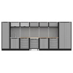 Sealey APMSSTACK17W Superline PRO Storage System with Pressed Wood Worktop 4.9m