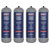 Sealey CO21KGD4 Disposable Carbon Dioxide Gas Cylinder 1.3kg - Pack of 4