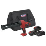 Sealey CP20VCGKIT SV20 Series 310ml Cordless Caulking Gun Kit 20V - 2 Batteries