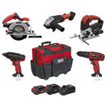 Sealey CP20VCOMBO13 5 x SV20 Series Cordless 5 Tool Combo Kit 20V - 2 Batteries