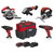 Sealey CP20VCOMBO13 5 x SV20 Series Cordless 5 Tool Combo Kit 20V - 2 Batteries