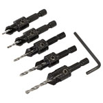 Sealey CSSET5 Countersink Drill Bit Set 5pc