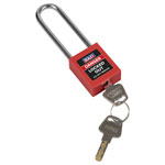 Sealey EV12 Safety Lockout Padlock - Long Shackle