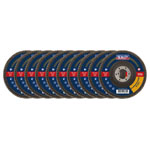 Sealey FD11560E10 115mm Aluminium Oxide Flap Discs 60Grit 22mm Bore - Pack of 10