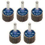 Sealey FW2520805 25 x 20mm Abrasive Flap Wheel on 6mm Shaft 80Grit - Pack of 5