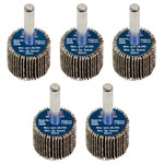 Sealey FW2520ASS 25 x 20mm Abrasive Flap Wheel on 6mm Shaft Assorted Grit - PK 5