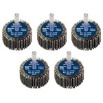 Sealey FW4020405 40 x 20mm Abrasive Flap Wheel on 6mm Shaft 40Grit - Pack of 5