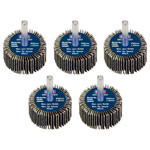 Sealey FW4020605 40 x 20mm Abrasive Flap Wheel on 6mm Shaft 60Grit - Pack of 5