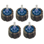 Sealey FW4030405 40 x 30mm Abrasive Flap Wheel on 6mm Shaft 40Grit - Pack of 5