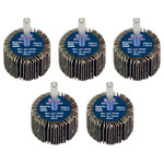 Sealey FW4030805 40 x 30mm Abrasive Flap Wheel on 6mm Shaft 80Grit - Pack of 5