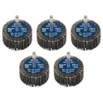 Sealey FW5025ASS 50 x 25mm Abrasive Flap Wheel on 6mm Shaft Assorted Grit - PK 5