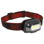 Sealey HT08R Rechargeable Head Torch with Auto-Sensor 8W COB LED