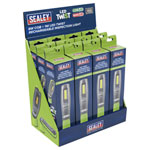 Sealey LED1001GDB LED Twist Rechargeable Inspection Light, Green - Box of 12