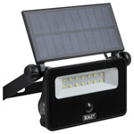 Sealey LED16S Extra-Slim Solar Floodlight with Wall Bracket 16W SMD LED