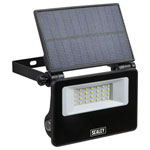 Sealey LED20S Extra-Slim Solar Floodlight with Wall Bracket 20W SMD LED