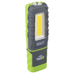 Sealey LED601G LED Twist Rechargeable Inspection Light 5W COB & 1W SMD