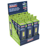 Sealey LED601GDB LED Twist Rechargeable Inspection Light, Green - Box of 12