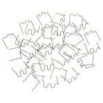 Sealey RE06W Wave Staple 0.6mm - Pack of 100