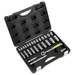Sealey S01236 Siegen Socket Set 3/8Sq Drive 28pc