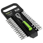 Sealey S01241 Siegen Socket & Socket Bit Set 1/4Sq Drive 27pc