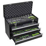 Sealey S01266 Siegen Tool Kit 98pc with 3 Drawer Portable Tool Chest