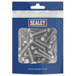 Sealey S625S Stainless Steel Set Screw M6 x 25mm 1mm Pitch, DIN 933 - Pack of 50