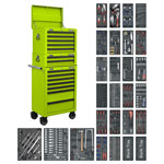 Sealey SPTHVCOMBO1 Superline PRO Tool Chest Combi 14 Drawer+1179pc ToolKit Green