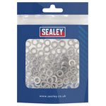 Sealey SSW5 Stainless Steel Flat Washer DIN 125 - M5 A2 - Pack of 100