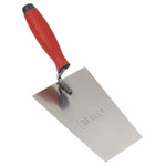 Sealey T1204 Stainless Steel Bucket Trowel with Rubber Handle 180mm