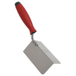 Sealey T1803 Stainless Steel External Corner Trowel with Rubber Handle 120x60mm