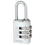 ABUS 46574 145/20 20mm Aluminium Combination Padlock Silver