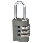 ABUS 46576 145/20 20mm Aluminium Combination Padlock Titanium