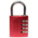 ABUS 48829 145/40 40mm Aluminium Combination Padlock Red