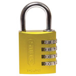 ABUS 49535 145/40 40mm Aluminium Combination Padlock Yellow